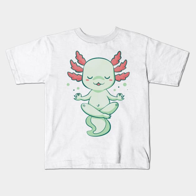 Axolotl Kids T-Shirt by Digital-Zoo